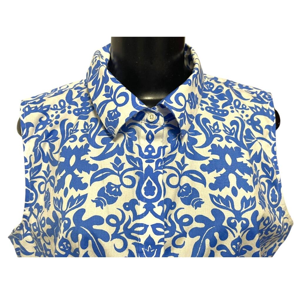 Size 16 Talbots Button Up Wrinkle Resistant Sleev… - image 4